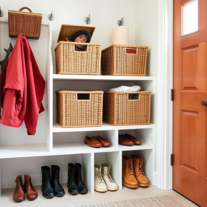 Product photo — The mudroom bins keeping shoes off the floor